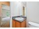 Small bathroom with sink and toilet at 4029 Riverside Pkwy, Decatur, GA 30034