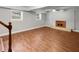 Spacious finished basement with hardwood floors at 5720 Deerfield Trl, Atlanta, GA 30349