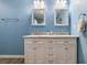 Bathroom with a double vanity and marble countertop at 315 Watts Rd, Hiram, GA 30141