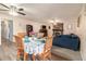 Open dining area with four chairs and a view into the living room at 315 Watts Rd, Hiram, GA 30141
