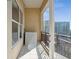 Private balcony offering city views and ample space at 1101 Juniper Ne St # 1511, Atlanta, GA 30309