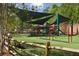 Community playground with shaded areas, swings, and play structures at 318 Sandy Springs Cir # 360, Sandy Springs, GA 30328