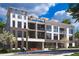 Contemporary building exterior with parking and rooftop terrace at 318 Sandy Springs Cir # 360, Sandy Springs, GA 30328