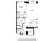 Condo floorplan featuring open living space and balcony at 270 17Th Nw St # 1708, Atlanta, GA 30363