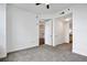Bright bedroom with grey carpet and access to living area at 270 17Th Nw St # 1708, Atlanta, GA 30363