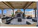 Cozy stone fireplace on the rooftop patio at 270 17Th Nw St # 1708, Atlanta, GA 30363