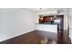 Open dining area with hardwood floors and kitchen view at 270 17Th Nw St # 1708, Atlanta, GA 30363
