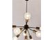 Modern sputnik style chandelier with clear glass shades at 270 17Th Nw St # 1708, Atlanta, GA 30363