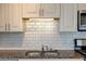 Kitchen with granite countertops and subway tile backsplash at 238 Walker Sw St # 32, Atlanta, GA 30313
