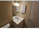 Simple bathroom with a vanity and mirror at 1378 Mill Lake Cir, Stone Mountain, GA 30088