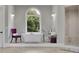 Luxurious bathroom with soaking tub, large window, and walk-in shower at 2000 Enon Sw Rd, Atlanta, GA 30331