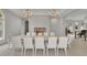 Elegant dining room with a large table and brick fireplace at 2000 Enon Sw Rd, Atlanta, GA 30331