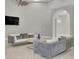 Elegant living room featuring modern sofas and a large TV at 2000 Enon Sw Rd, Atlanta, GA 30331
