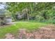 Spacious backyard with grassy area and mature trees at 3189 Dogwood Dr, Atlanta, GA 30344