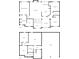 Two-story home floor plan, 2-car garage, and multiple rooms at 4069 High Country Dr, Douglasville, GA 30135