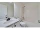 Clean bathroom with a bathtub and shower at 4069 High Country Dr, Douglasville, GA 30135
