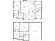 Two-story home floorplan with 2 bedrooms, 2 baths, and a 2-car garage at 4069 High Country Dr, Douglasville, GA 30135