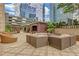 Outdoor patio area with fire pit and seating at 3445 Stratford Ne Rd # 305, Atlanta, GA 30326