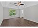 Bright bedroom with ensuite bathroom access and wood-look floors at 4050 Harvest Ridge Dr, Douglasville, GA 30135