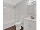 Clean basement bathroom with a tub, toilet, and vanity at 4050 Harvest Ridge Dr, Douglasville, GA 30135