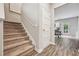 Carpeted staircase leading to the upper level of the home at 415 Splash Pointe, Temple, GA 30179