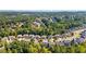 Aerial view of neighborhood with lush landscaping at 551 Lincolnwood Ln, Acworth, GA 30101