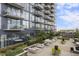 Upscale community patio with seating and city views at 788 West Marietta St # 1604, Atlanta, GA 30318