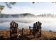 Relaxing view of the lake from Adirondack chairs at 6000 Stallion Rdg, Douglasville, GA 30135