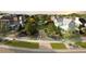 Aerial view of a charming community with landscaped parks and houses at 6001 Stallion Rdg, Douglasville, GA 30135