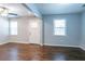 Hardwood floors and neutral walls create a bright, airy living room at 2836 Harlan Dr, Atlanta, GA 30344