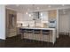 Modern kitchen with island and stainless steel appliances at 2425 Peachtree Ne Rd # 1111, Atlanta, GA 30305