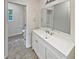 Bathroom with vanity, toilet, and shower at 9105 Sterling Lakes Cir, Covington, GA 30014