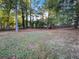 Spacious backyard with mature trees and a large grassy area at 3624 Nessa Se Ct, Smyrna, GA 30082