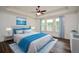 Serene bedroom with window seating and hardwood floors at 110 Mountain Laurel Ct, Canton, GA 30114