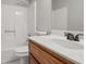 Clean bathroom with white vanity and fixtures at 1486 Willow Bnd, Woodstock, GA 30188