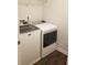 Convenient laundry room with washer and dryer at 7298 Rockhouse Rd # 5, Austell, GA 30168