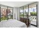 Main bedroom with city views and large windows at 3481 Lakeside Ne Dr # 907, Atlanta, GA 30326