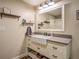 Basement bathroom with a farmhouse sink and plenty of storage at 1150 Youth Jersey Rd, Loganville, GA 30052