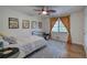 Spacious bedroom with hardwood floors, window seat and a vintage vibe at 294 Puckett Se Rd, Emerson, GA 30137