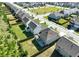 Aerial view of house and neighborhood, highlighting the location and community at 6019 Wheeler Ridge Rd, Auburn, GA 30011