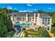 Luxury home with expansive backyard, pool, and tennis court at 9620 Cedar Grove Rd, Chattahoochee Hills, GA 30213
