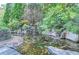 Serene pond with waterfall feature in lush garden setting at 9620 Cedar Grove Rd, Chattahoochee Hills, GA 30213