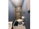 Clean bathroom with a shower, toilet, and vanity at 1323 Briarcliff Ne Rd, Atlanta, GA 30306