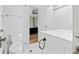 Clean bathroom with white vanity and toilet at 1323 Briarcliff Ne Rd, Atlanta, GA 30306