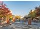 Gated entrance to community with landscaping and brick pillars at 898 Oak Sw St # 3108, Atlanta, GA 30310