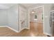 White kitchen cabinets and stainless steel appliances at 178 Seals Dr, Dallas, GA 30157