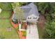 House with two-car garage and landscaped yard, aerial view at 178 Seals Dr, Dallas, GA 30157