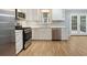 Modern kitchen with stainless steel appliances at 178 Seals Dr, Dallas, GA 30157