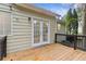 Back deck with French doors leading to the house at 178 Seals Dr, Dallas, GA 30157