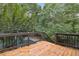 Deck overlooking a wooded backyard at 178 Seals Dr, Dallas, GA 30157
